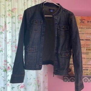Nautica Zip-up Blue Jean Jacket Sz.Medium